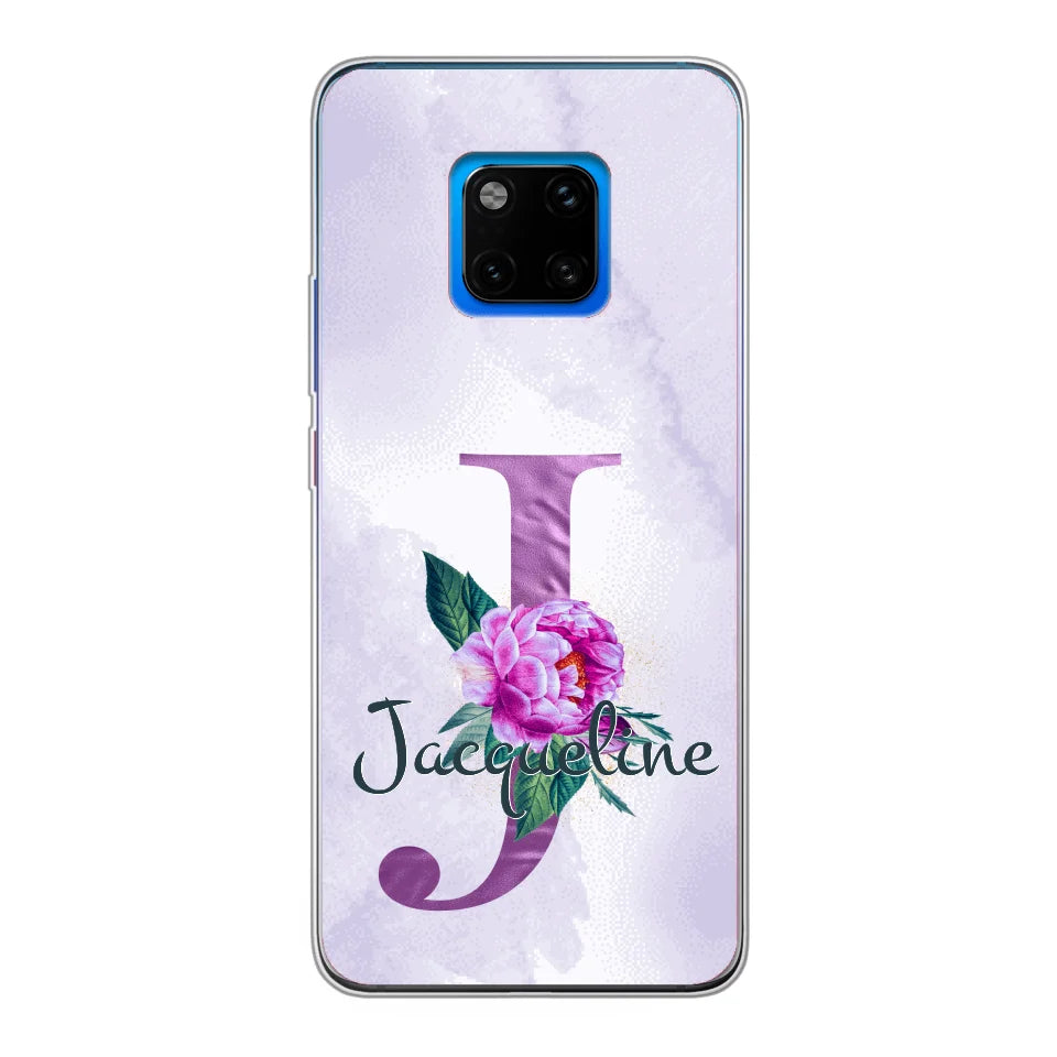 THÈME LETTRES ÉDITION violette - Coque de téléphone personnalisable