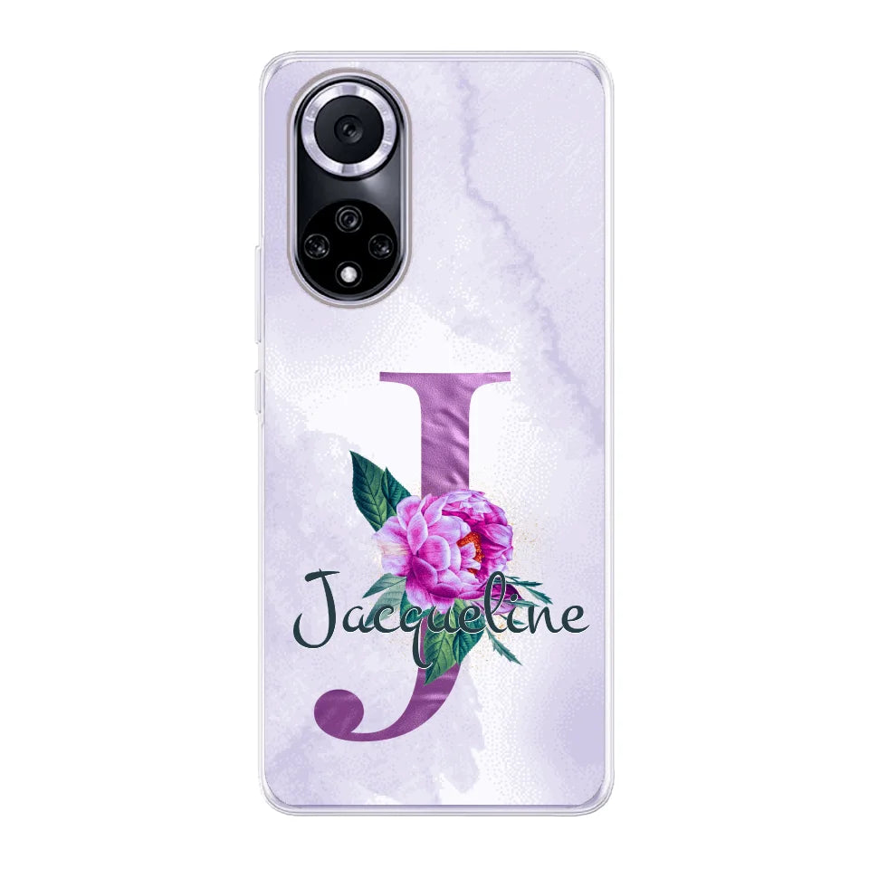 THÈME LETTRES ÉDITION violette - Coque de téléphone personnalisable