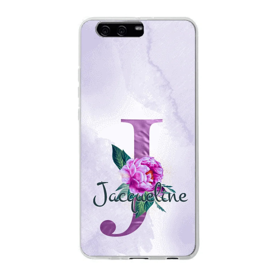 THÈME LETTRES ÉDITION violette - Coque de téléphone personnalisable