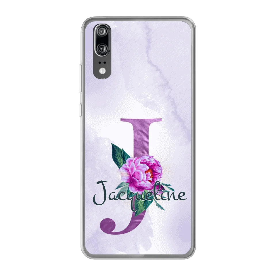 THÈME LETTRES ÉDITION violette - Coque de téléphone personnalisable