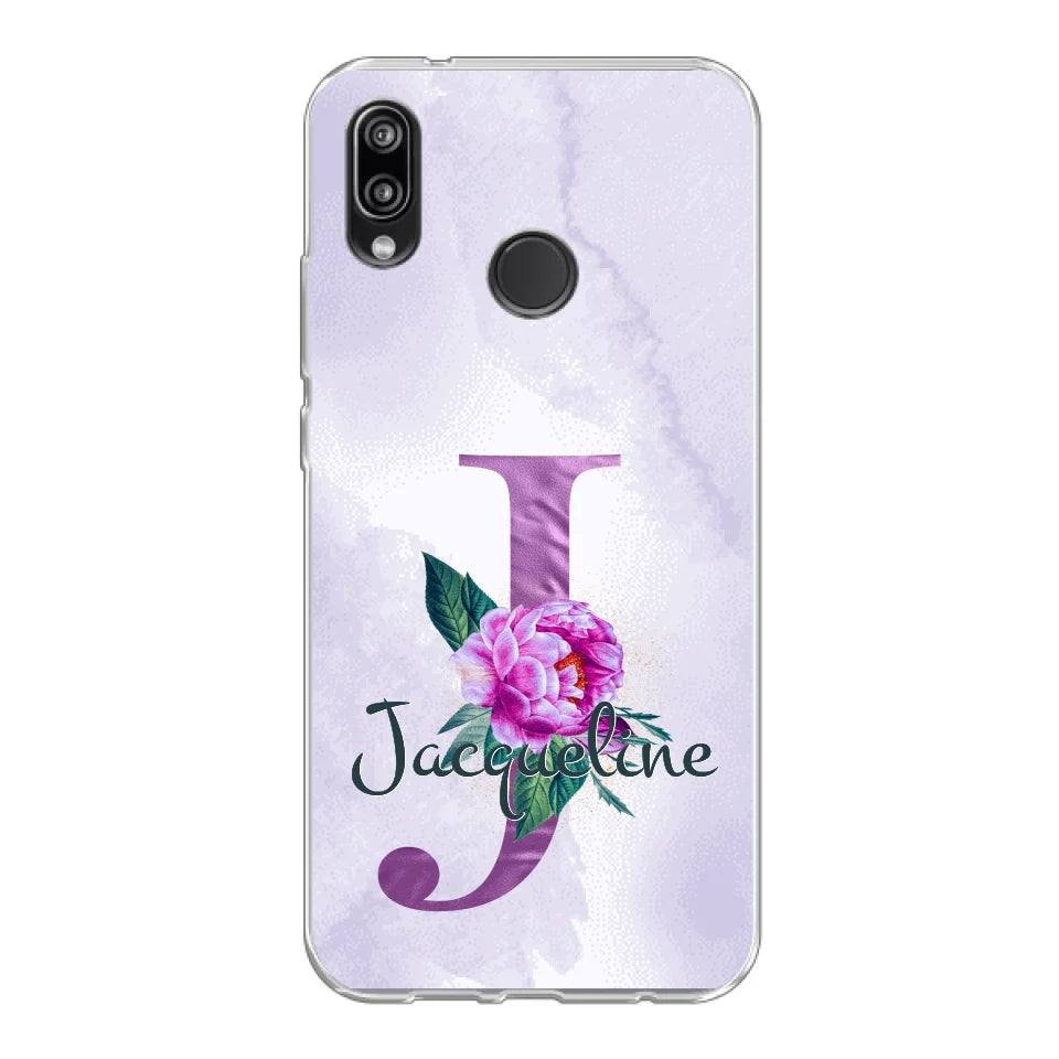 THÈME LETTRES ÉDITION violette - Coque de téléphone personnalisable