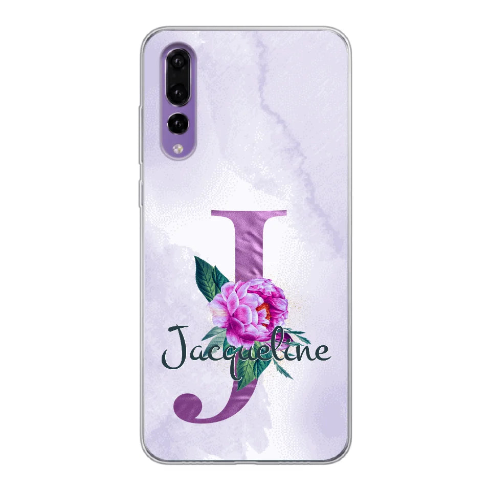 THÈME LETTRES ÉDITION violette - Coque de téléphone personnalisable