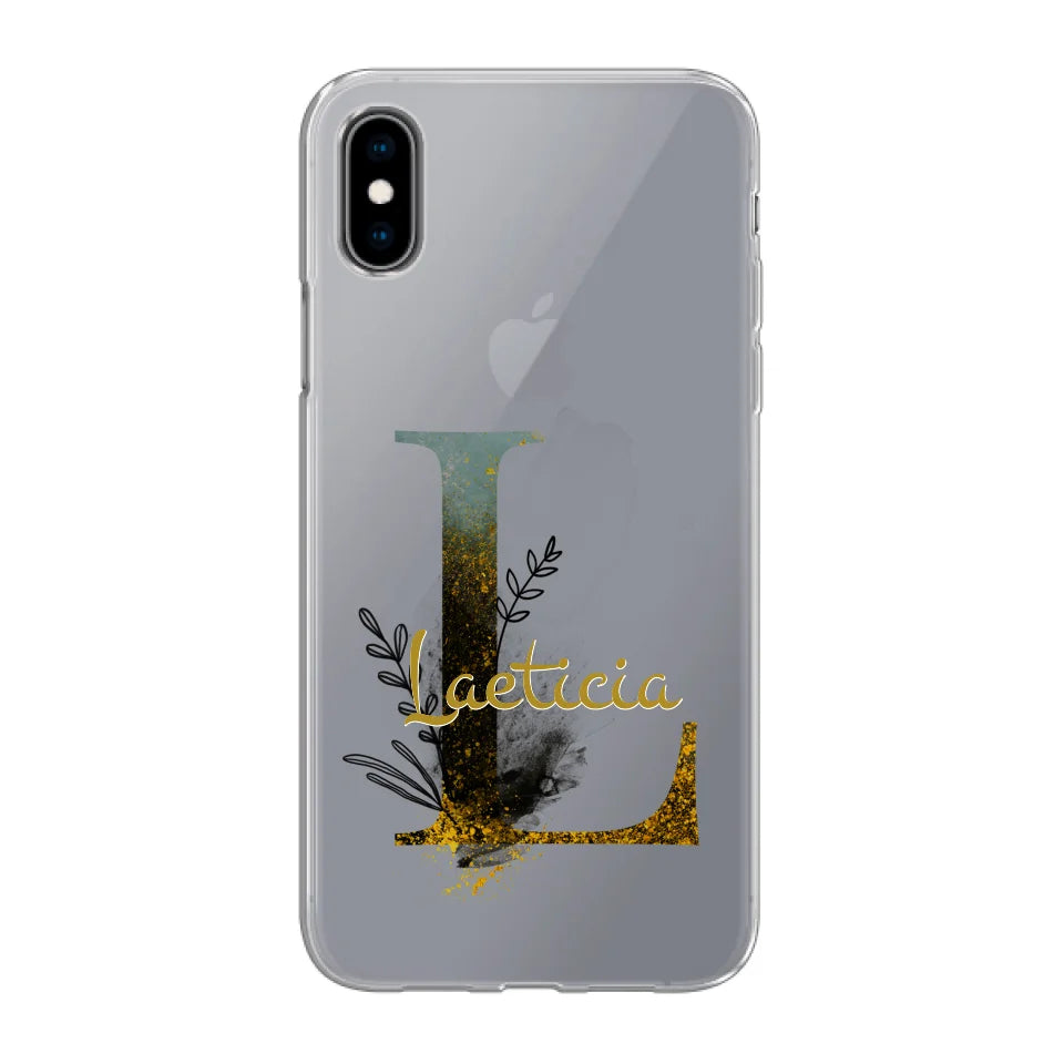 THÈME LETTRES ÉDITION NOIRE - Coque de téléphone personnalisable