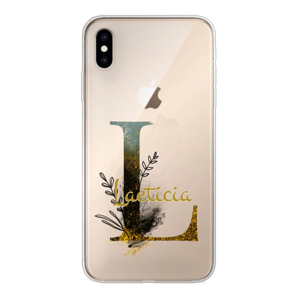 THÈME LETTRES ÉDITION NOIRE - Coque de téléphone personnalisable