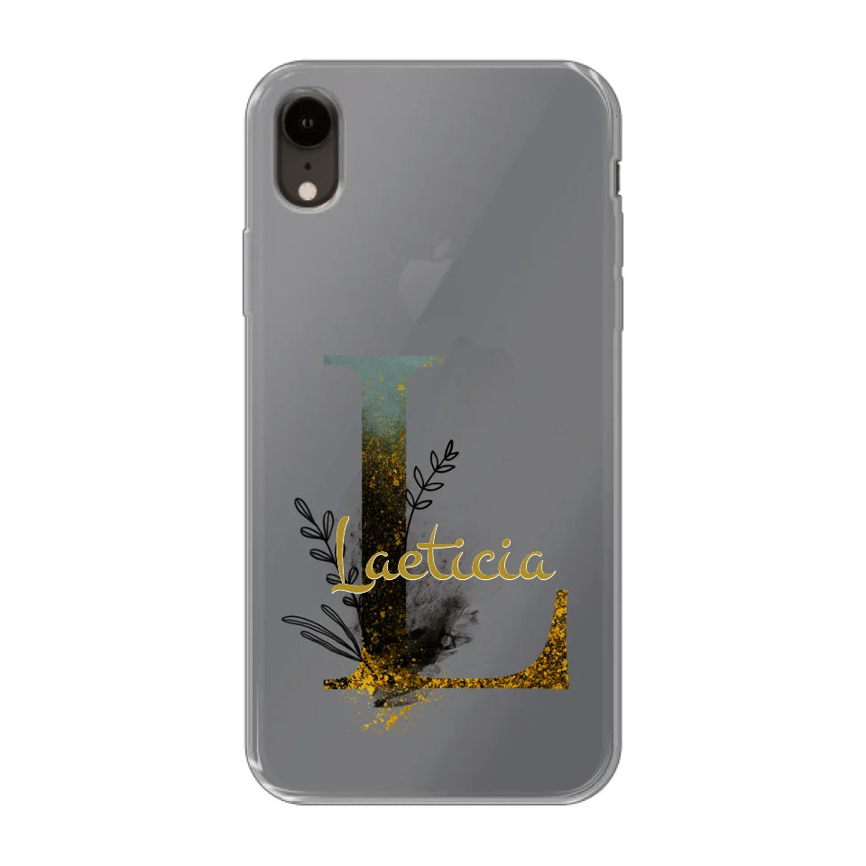 THÈME LETTRES ÉDITION NOIRE - Coque de téléphone personnalisable