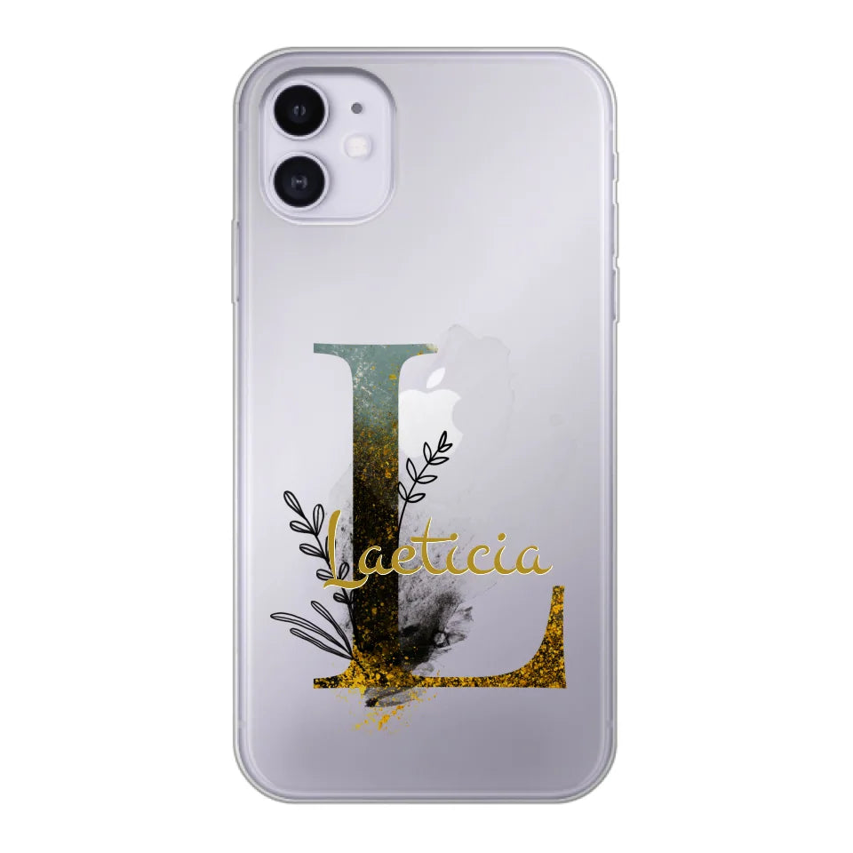 THÈME LETTRES ÉDITION NOIRE - Coque de téléphone personnalisable