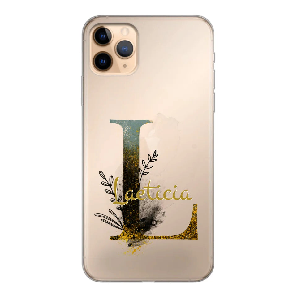 THÈME LETTRES ÉDITION NOIRE - Coque de téléphone personnalisable