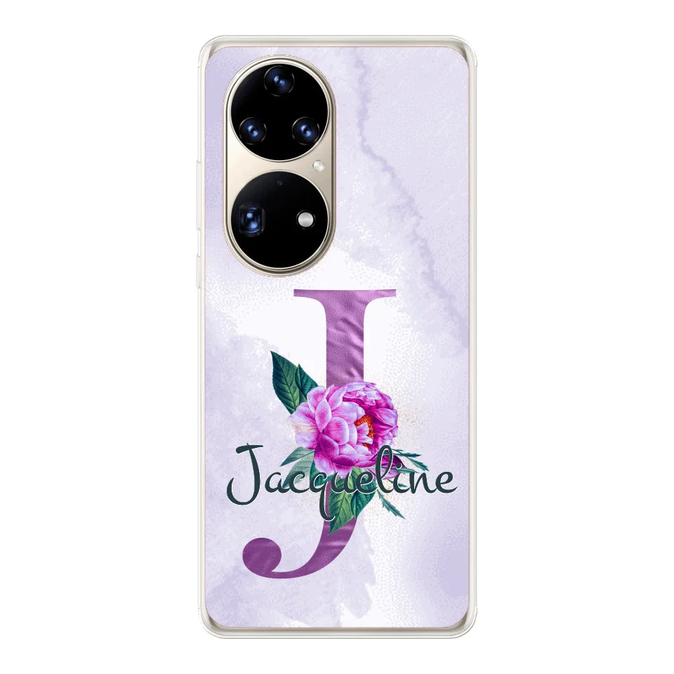 THÈME LETTRES ÉDITION violette - Coque de téléphone personnalisable