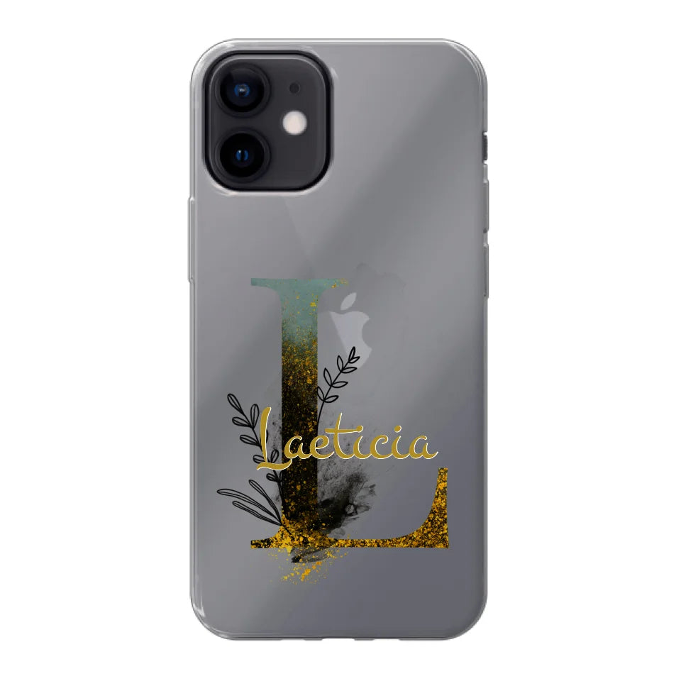 THÈME LETTRES ÉDITION NOIRE - Coque de téléphone personnalisable