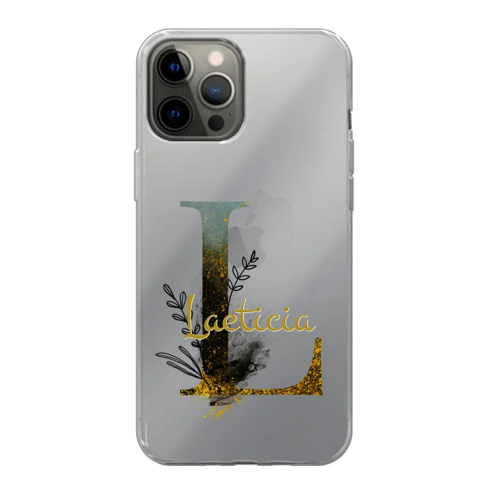 THÈME LETTRES ÉDITION NOIRE - Coque de téléphone personnalisable