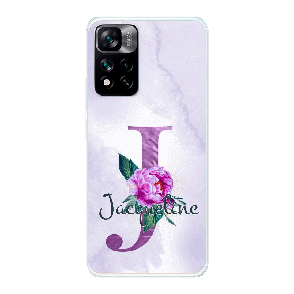 THÈME LETTRES ÉDITION violette - Coque de téléphone personnalisable