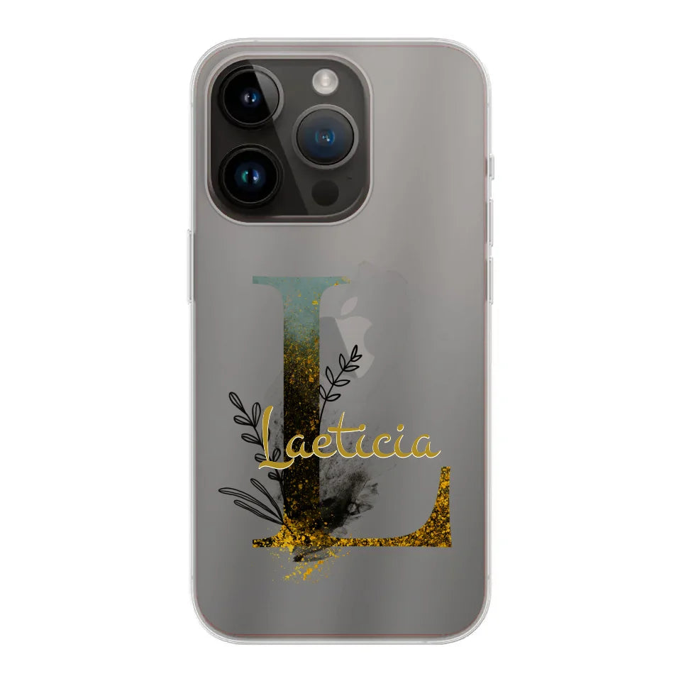 THÈME LETTRES ÉDITION NOIRE - Coque de téléphone personnalisable