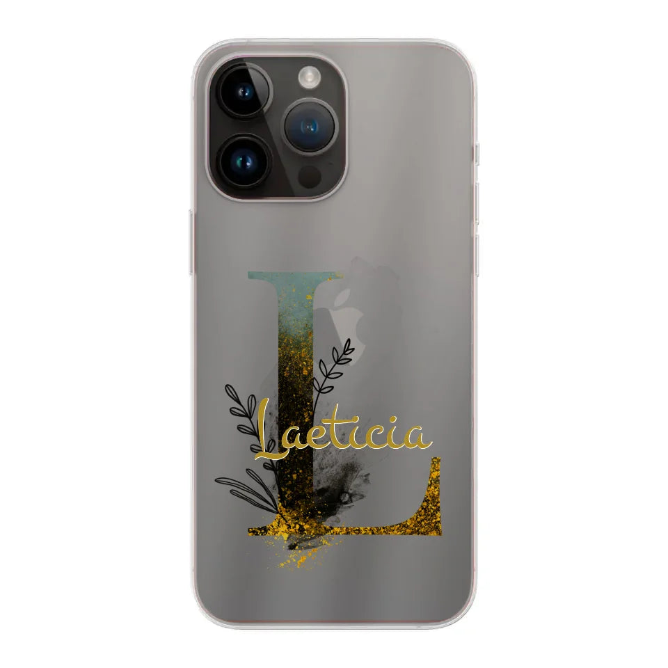 THÈME LETTRES ÉDITION NOIRE - Coque de téléphone personnalisable