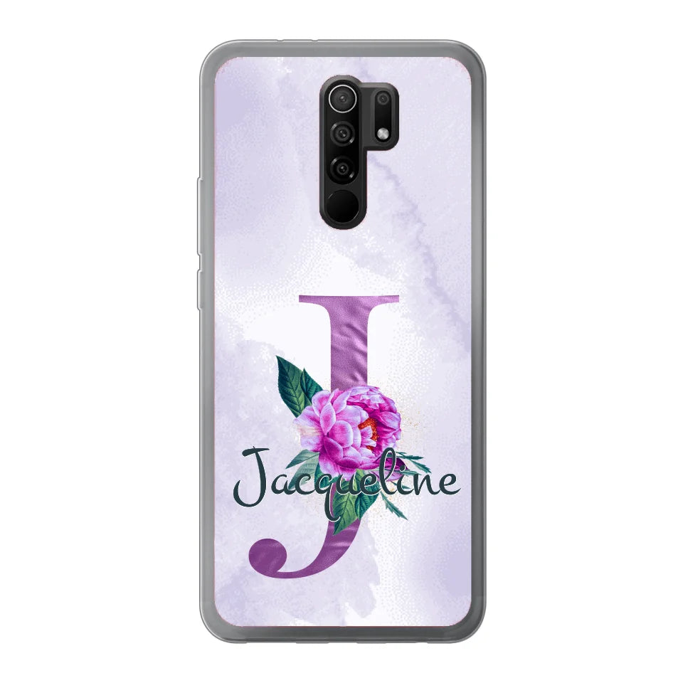 THÈME LETTRES ÉDITION violette - Coque de téléphone personnalisable