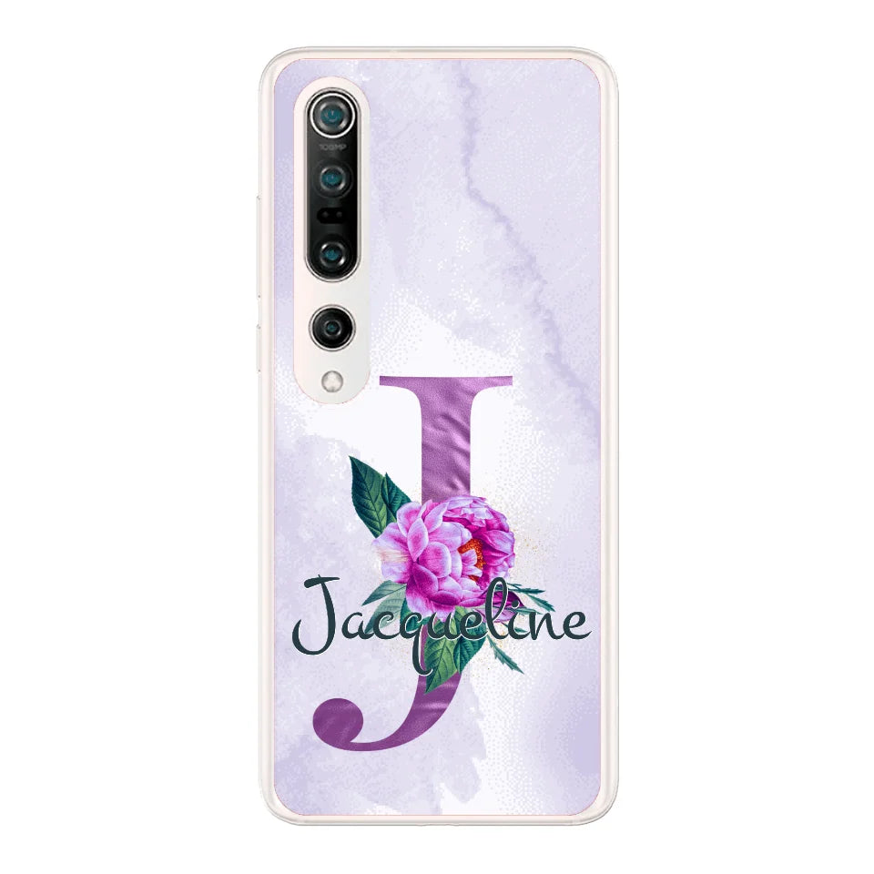 THÈME LETTRES ÉDITION violette - Coque de téléphone personnalisable