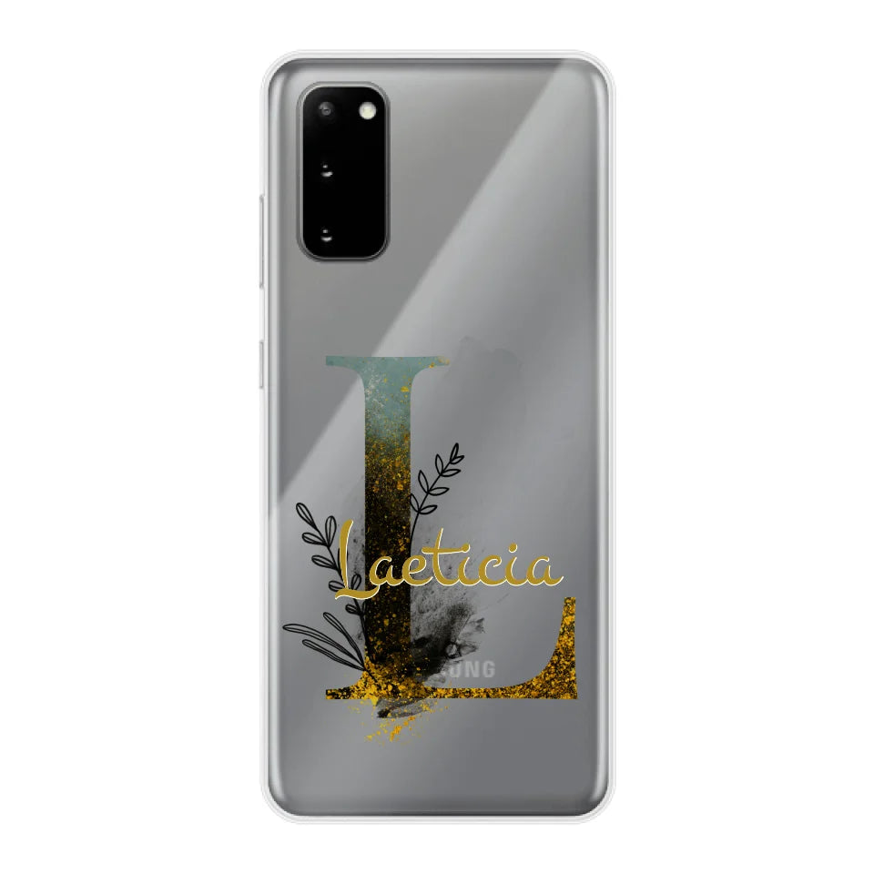 THÈME LETTRES ÉDITION NOIRE - Coque de téléphone personnalisable
