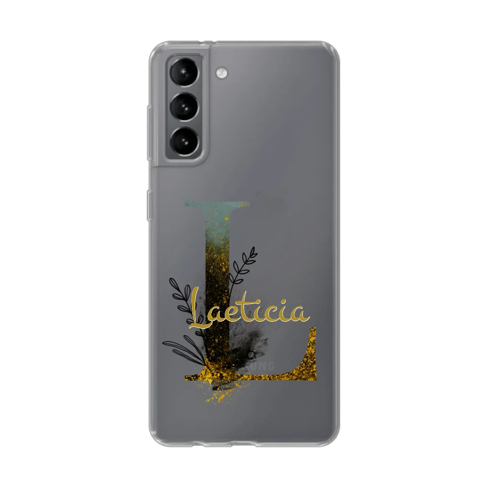 THÈME LETTRES ÉDITION NOIRE - Coque de téléphone personnalisable