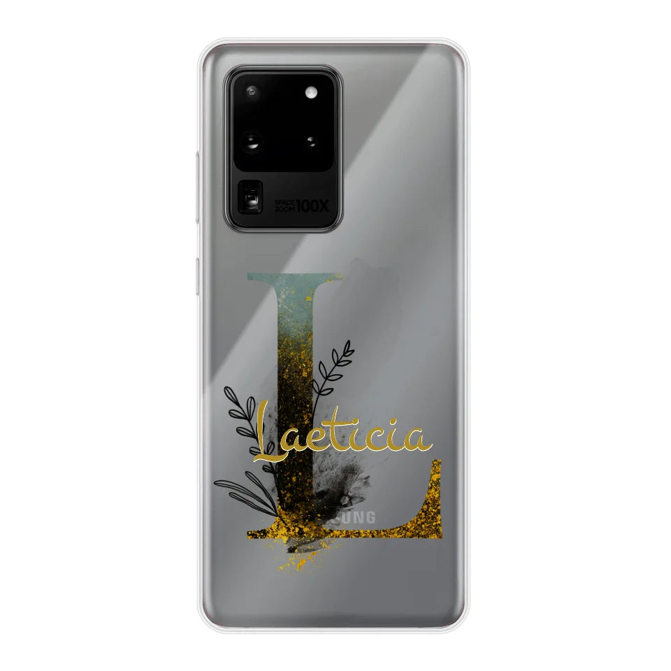 THÈME LETTRES ÉDITION NOIRE - Coque de téléphone personnalisable