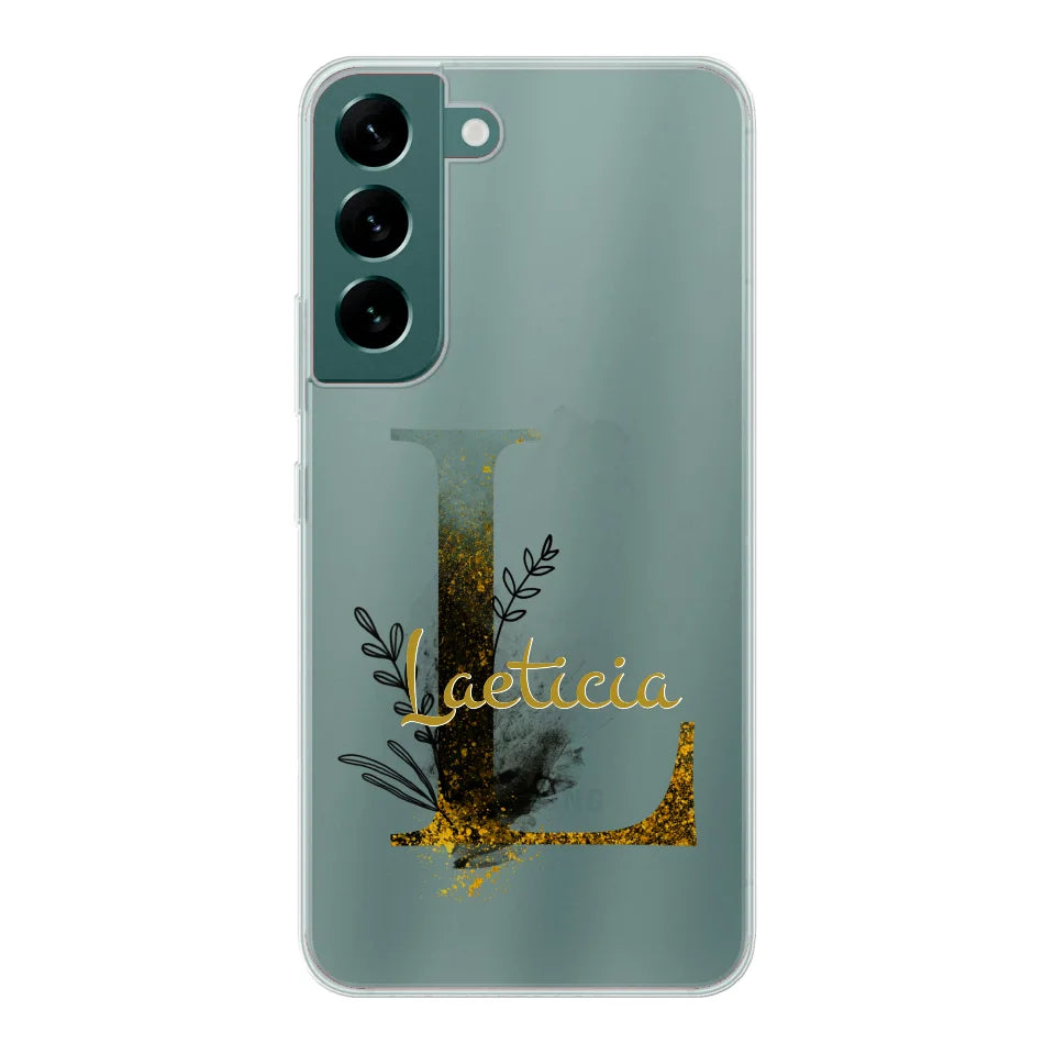 THÈME LETTRES ÉDITION NOIRE - Coque de téléphone personnalisable