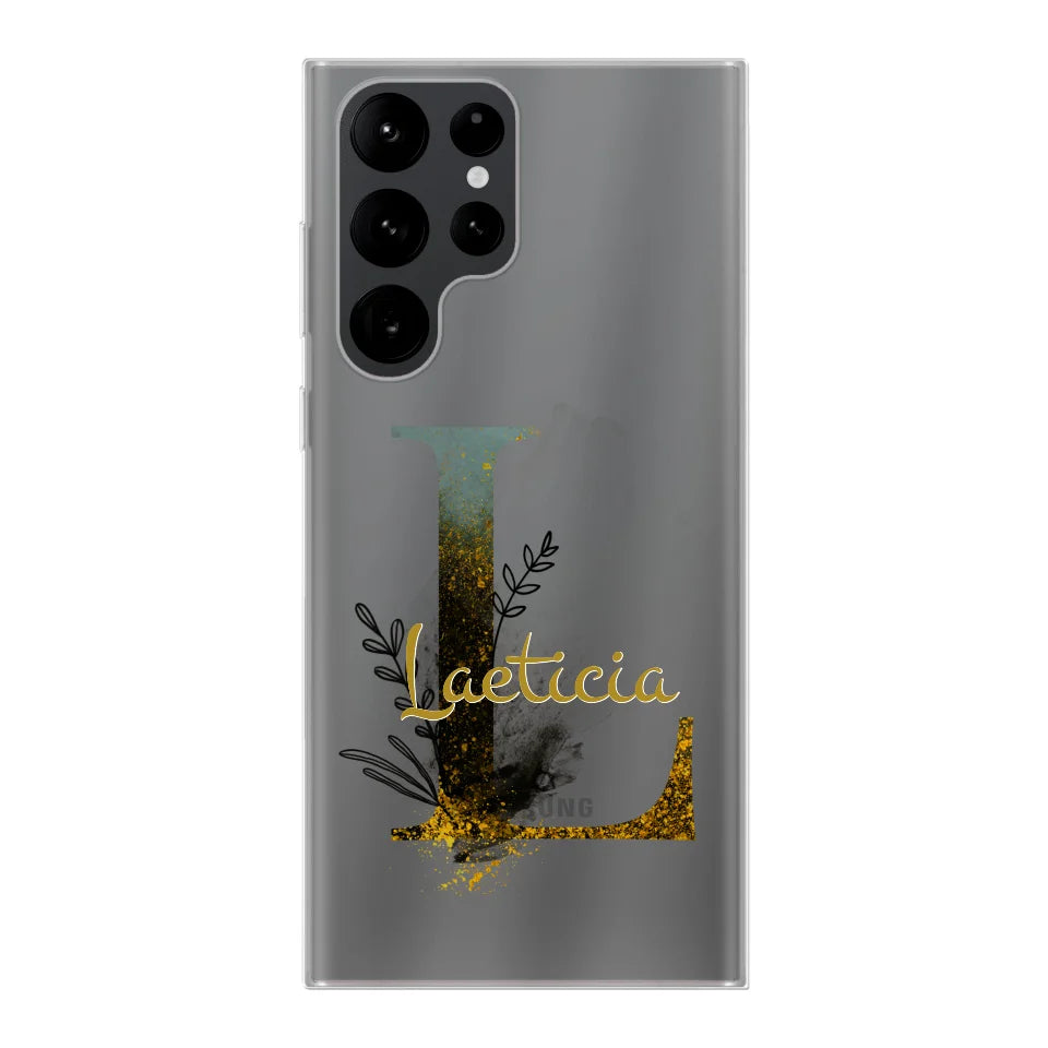 THÈME LETTRES ÉDITION NOIRE - Coque de téléphone personnalisable