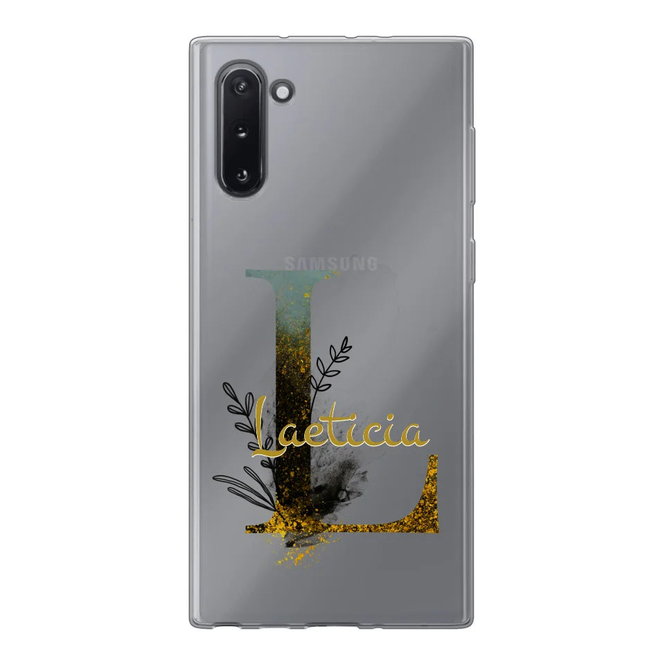 THÈME LETTRES ÉDITION NOIRE - Coque de téléphone personnalisable