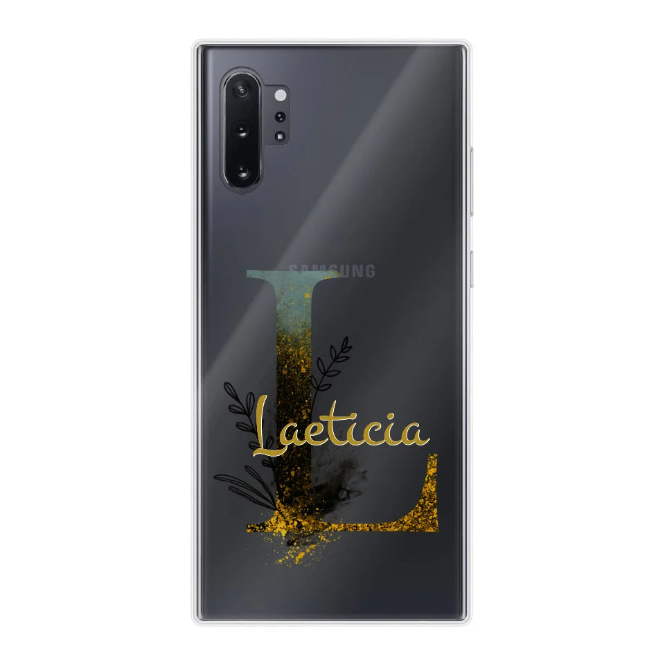 THÈME LETTRES ÉDITION NOIRE - Coque de téléphone personnalisable