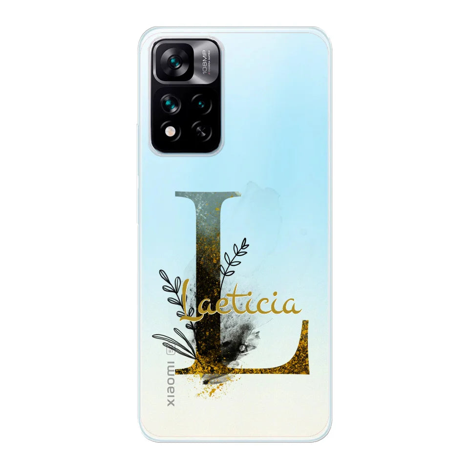 THÈME LETTRES ÉDITION NOIRE - Coque de téléphone personnalisable