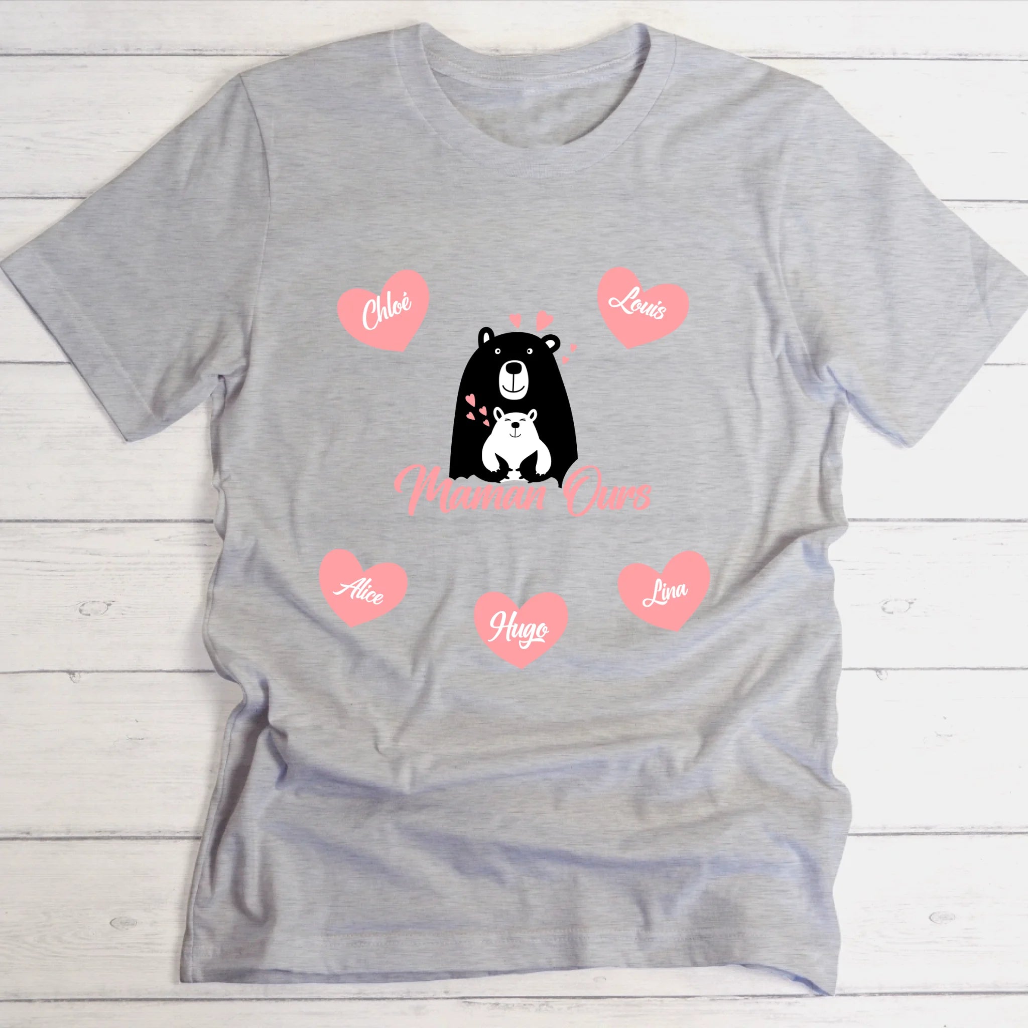 Maman Ours - T-shirt personnalisable