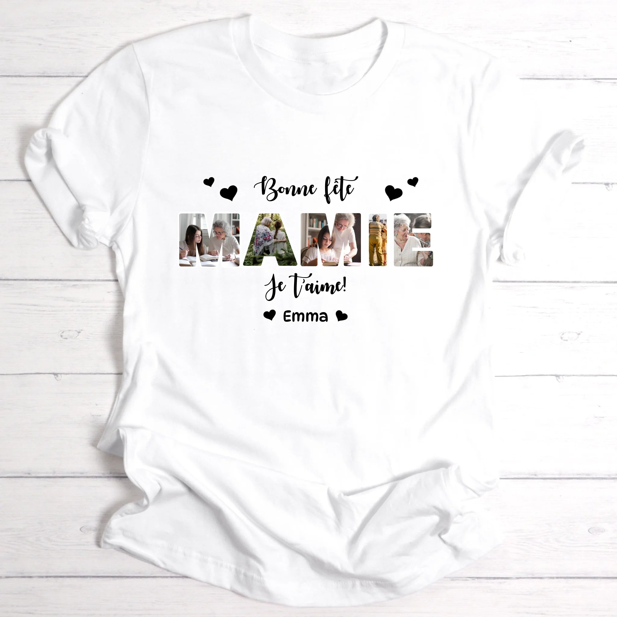 Bonne fête mamie - T-shirt personnalisable