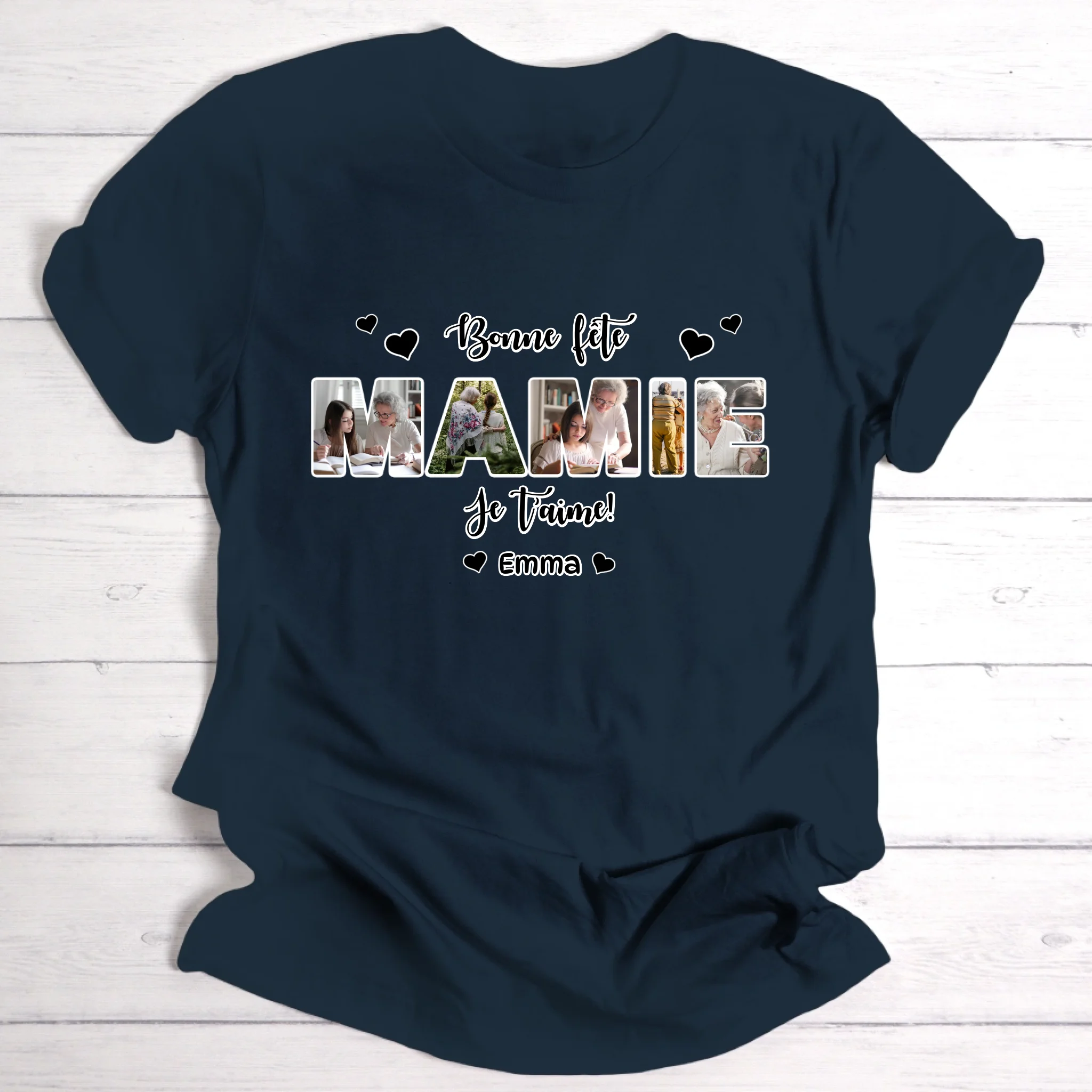 Bonne fête mamie - T-shirt personnalisable