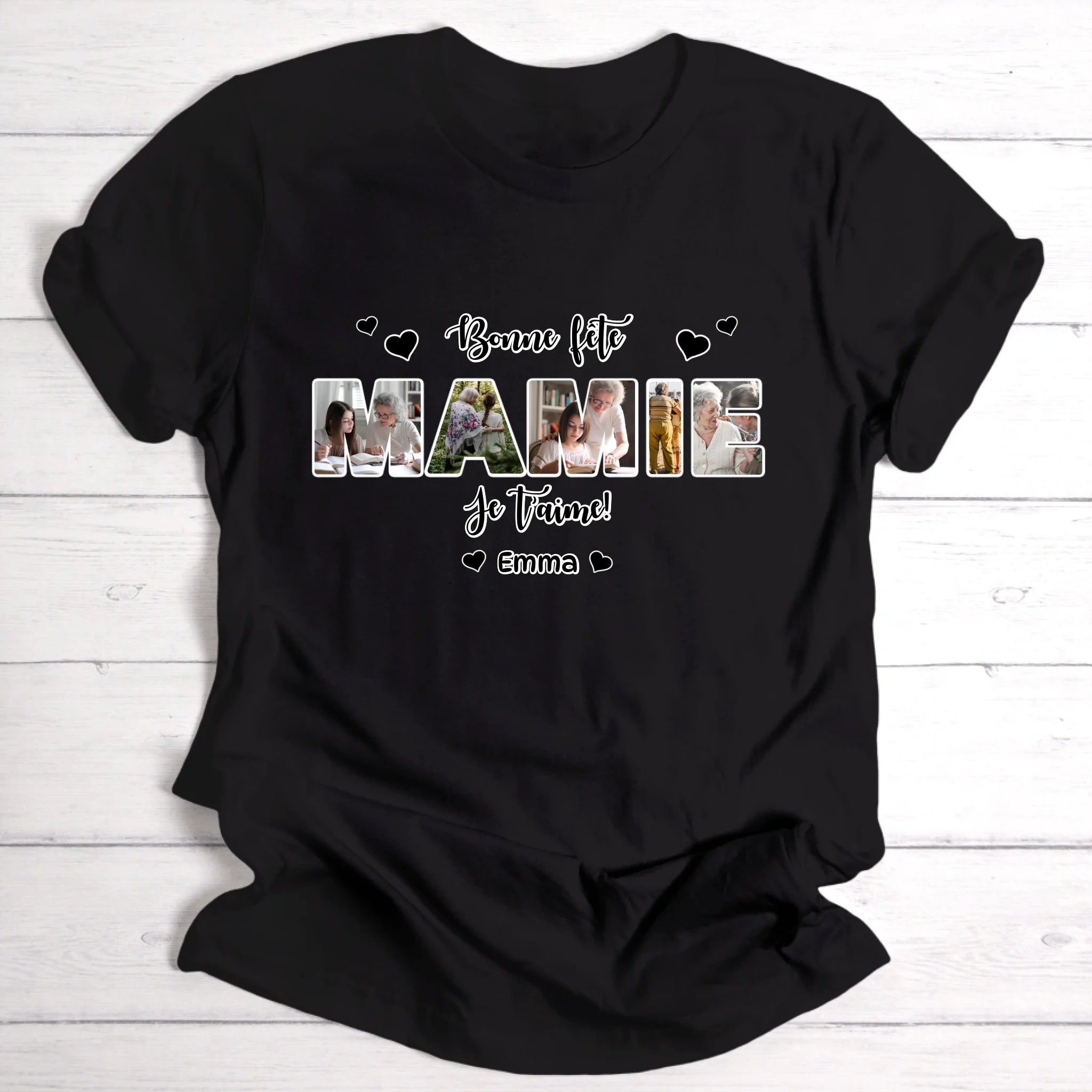 Bonne fête mamie - T-shirt personnalisable