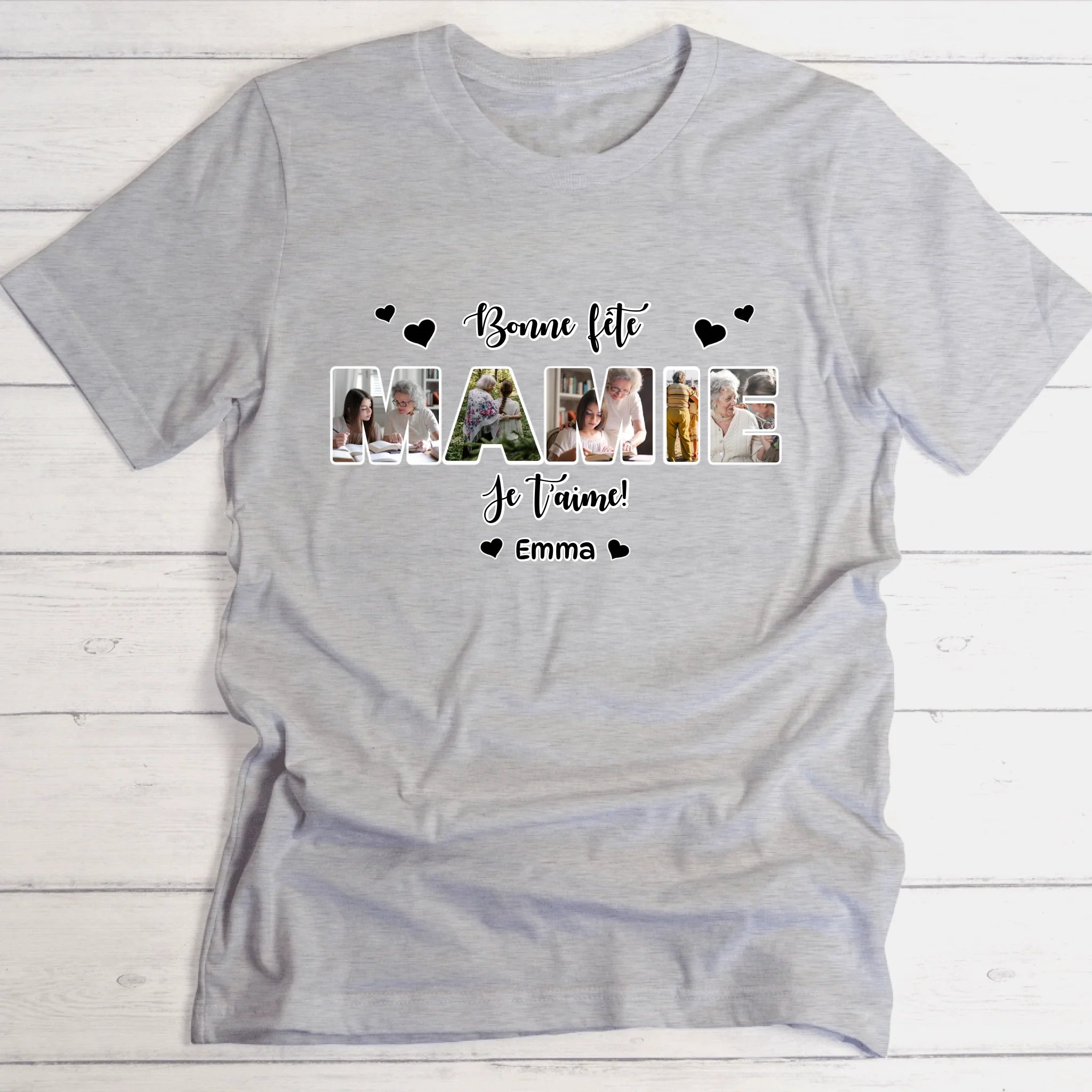 Bonne fête mamie - T-shirt personnalisable