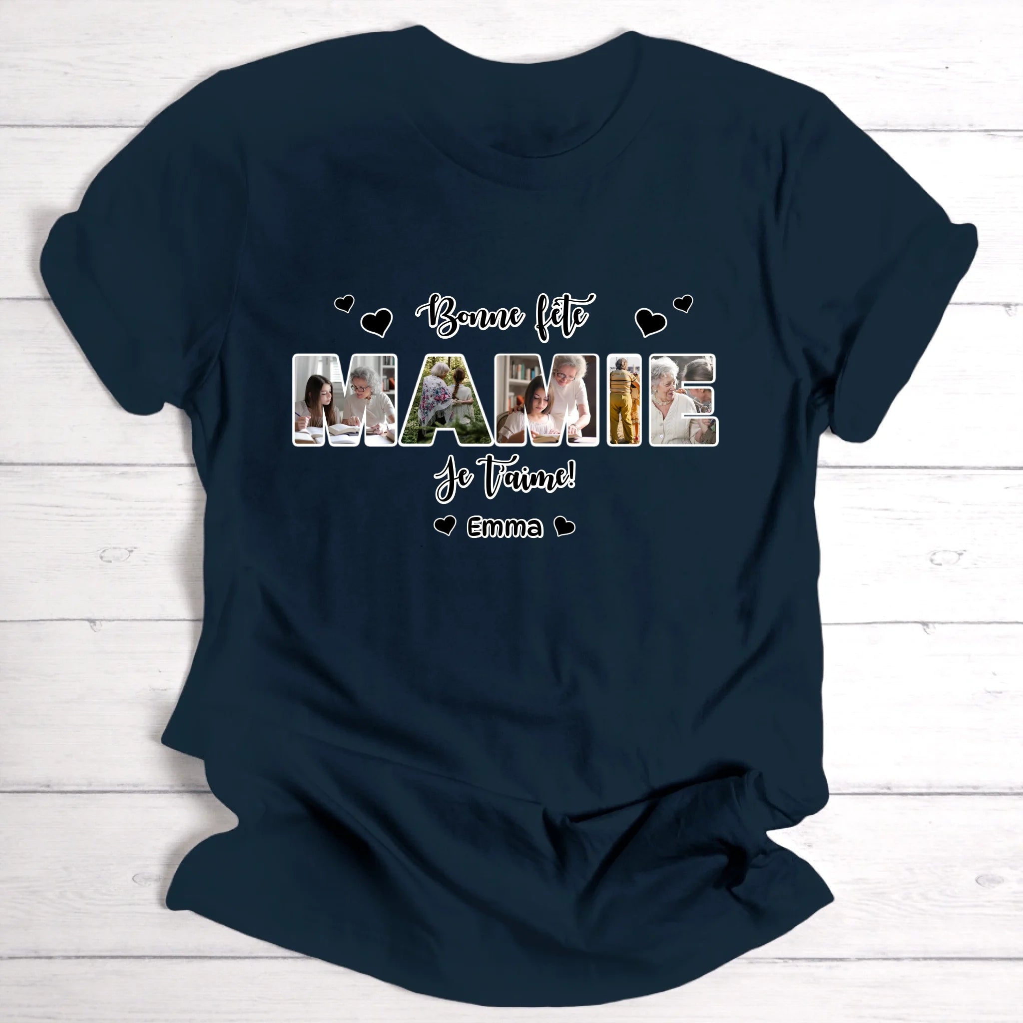 Bonne fête mamie - T-shirt personnalisable