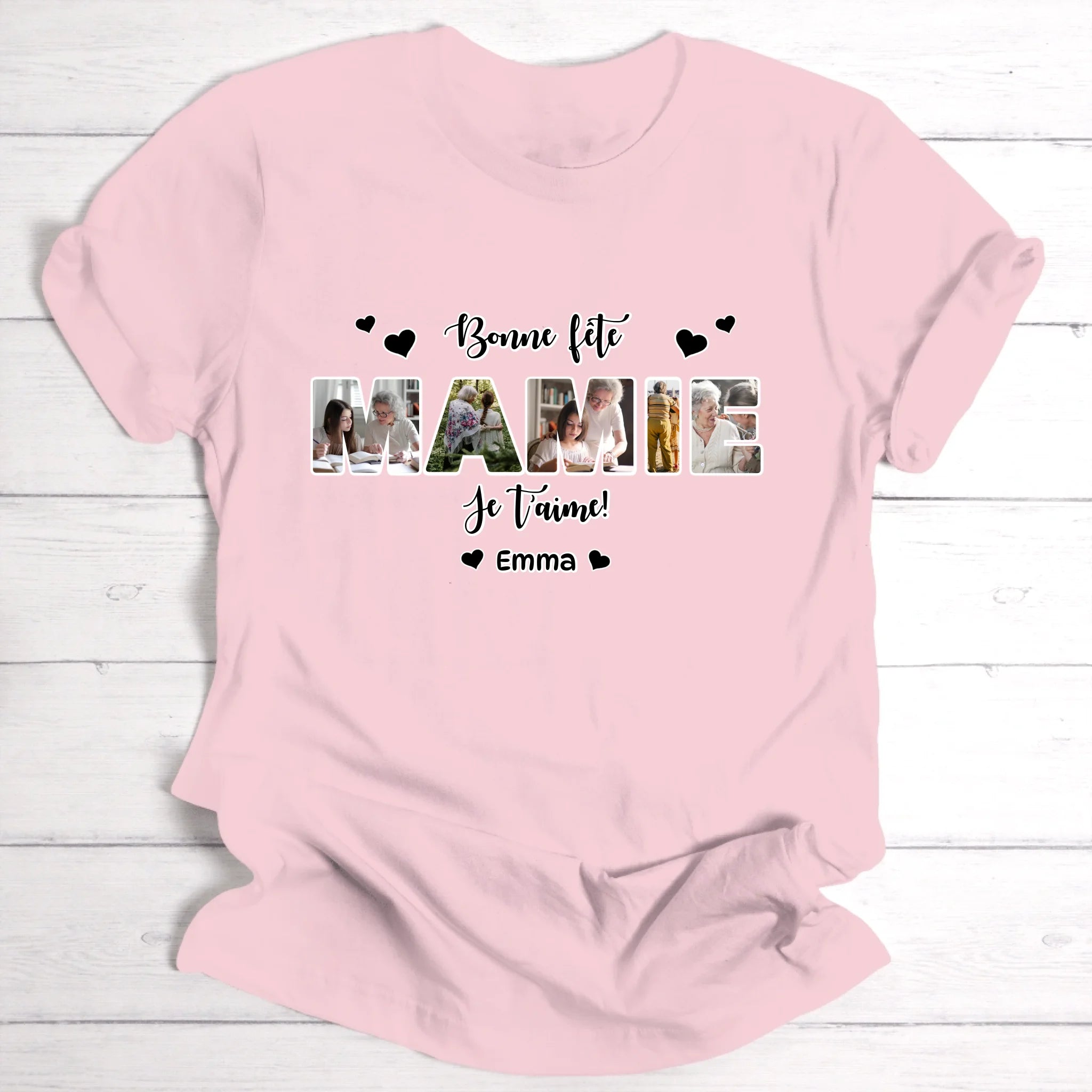 Bonne fête mamie - T-shirt personnalisable