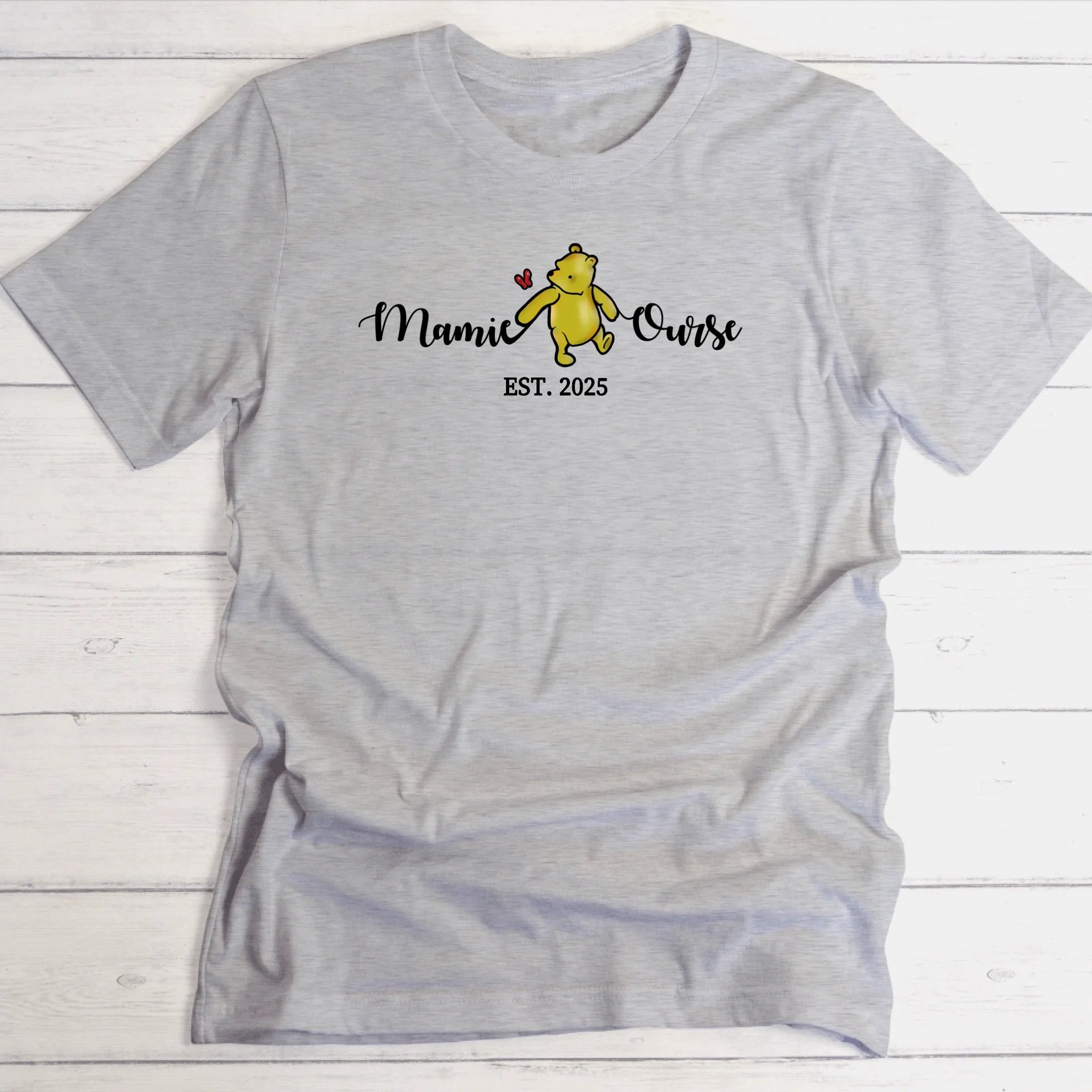 mamie ourse / maman ourse / papi ourse / papa ourse - T-shirt personnalisé