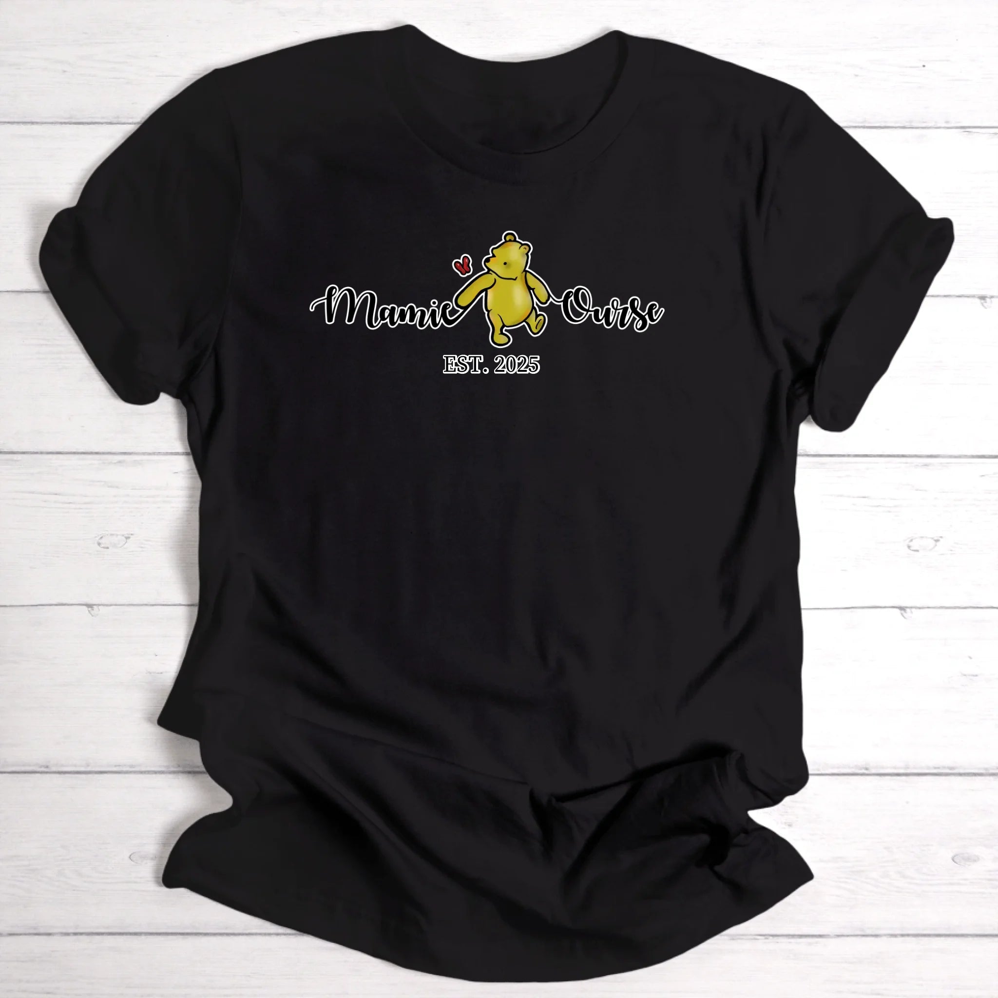 mamie ourse / maman ourse / papi ourse / papa ourse - T-shirt personnalisé