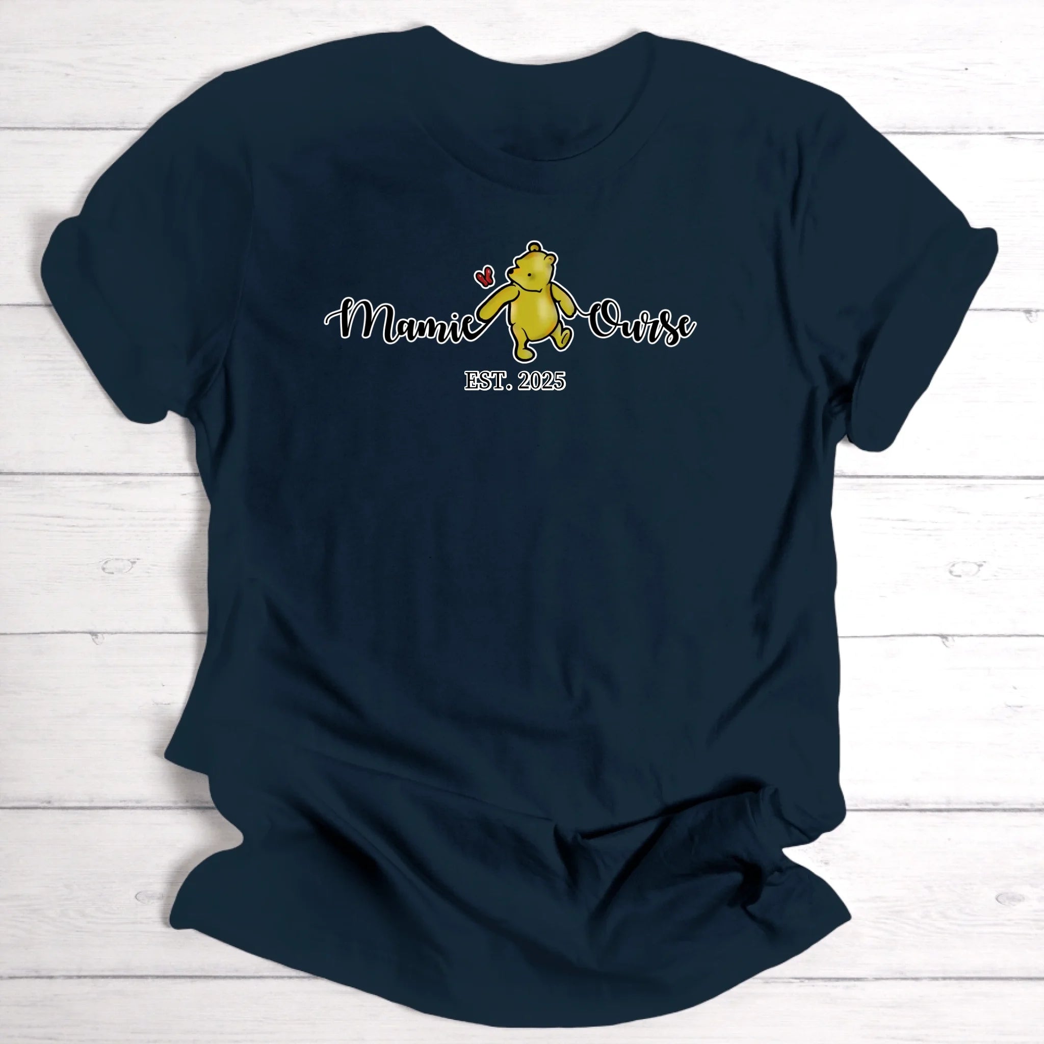 mamie ourse / maman ourse / papi ourse / papa ourse - T-shirt personnalisé
