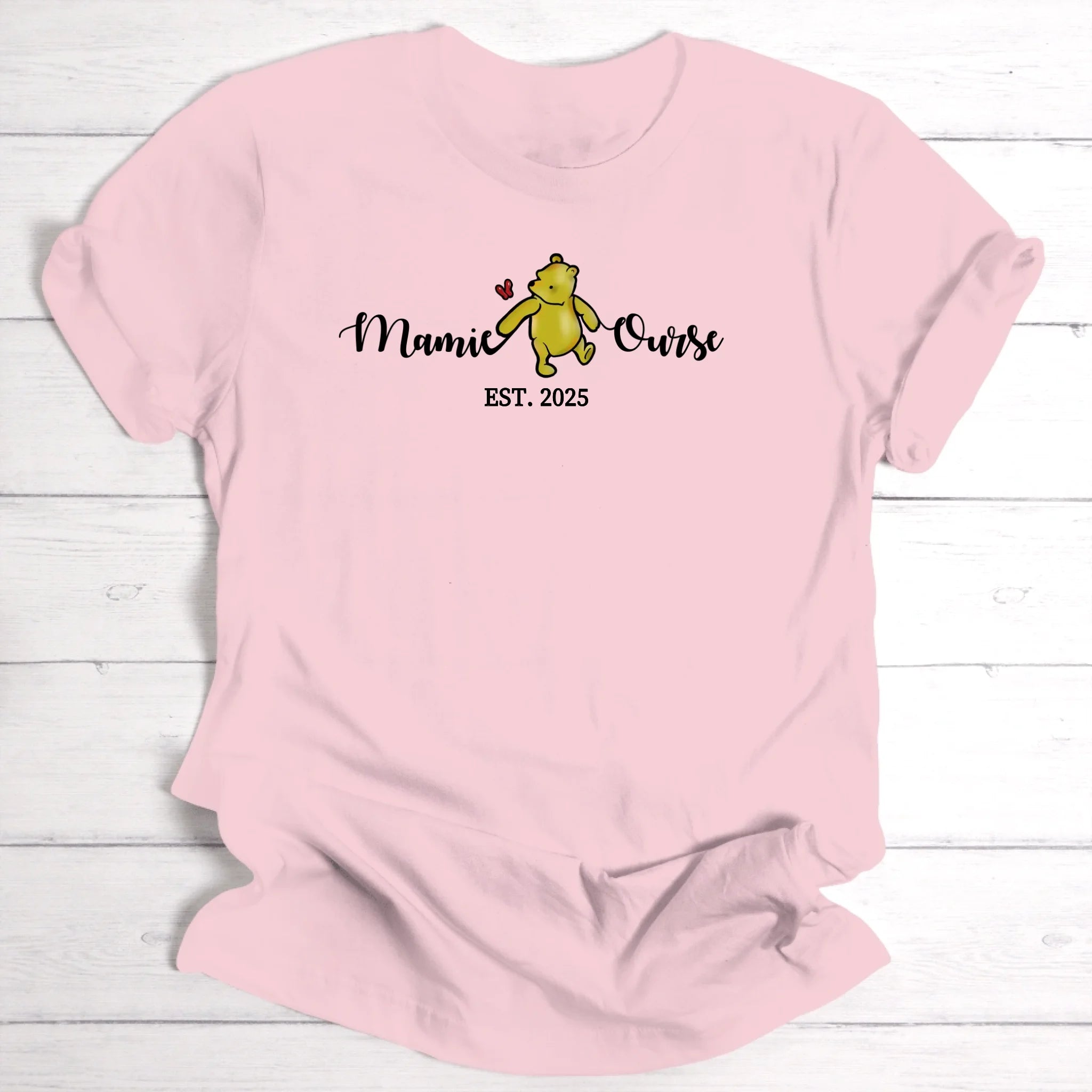 mamie ourse / maman ourse / papi ourse / papa ourse - T-shirt personnalisé