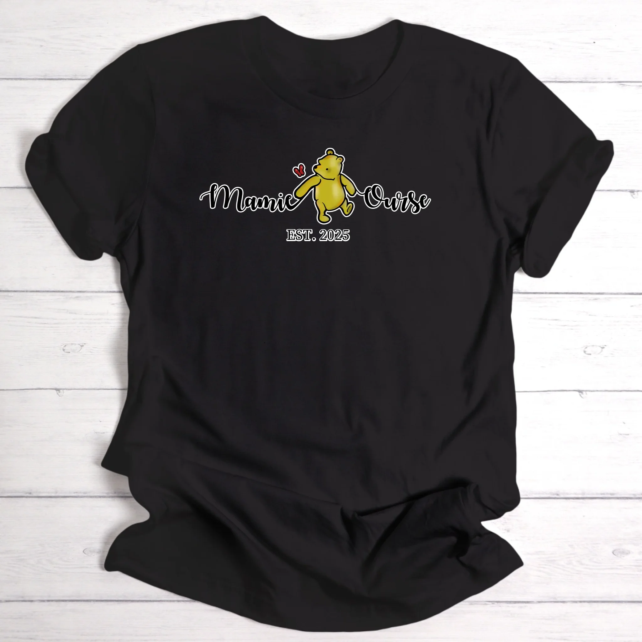 mamie ourse / maman ourse / papi ourse / papa ourse - T-shirt personnalisé