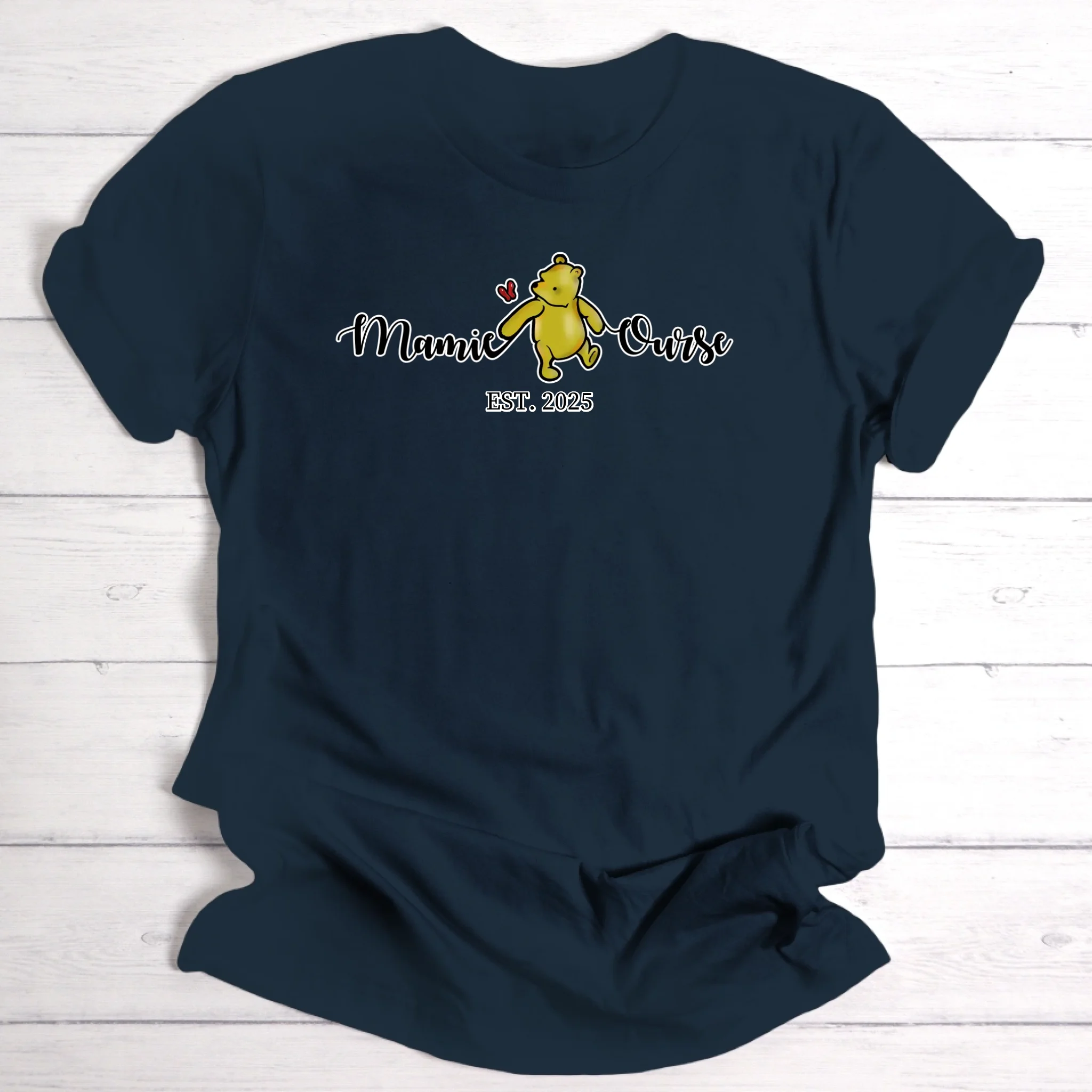 mamie ourse / maman ourse / papi ourse / papa ourse - T-shirt personnalisé