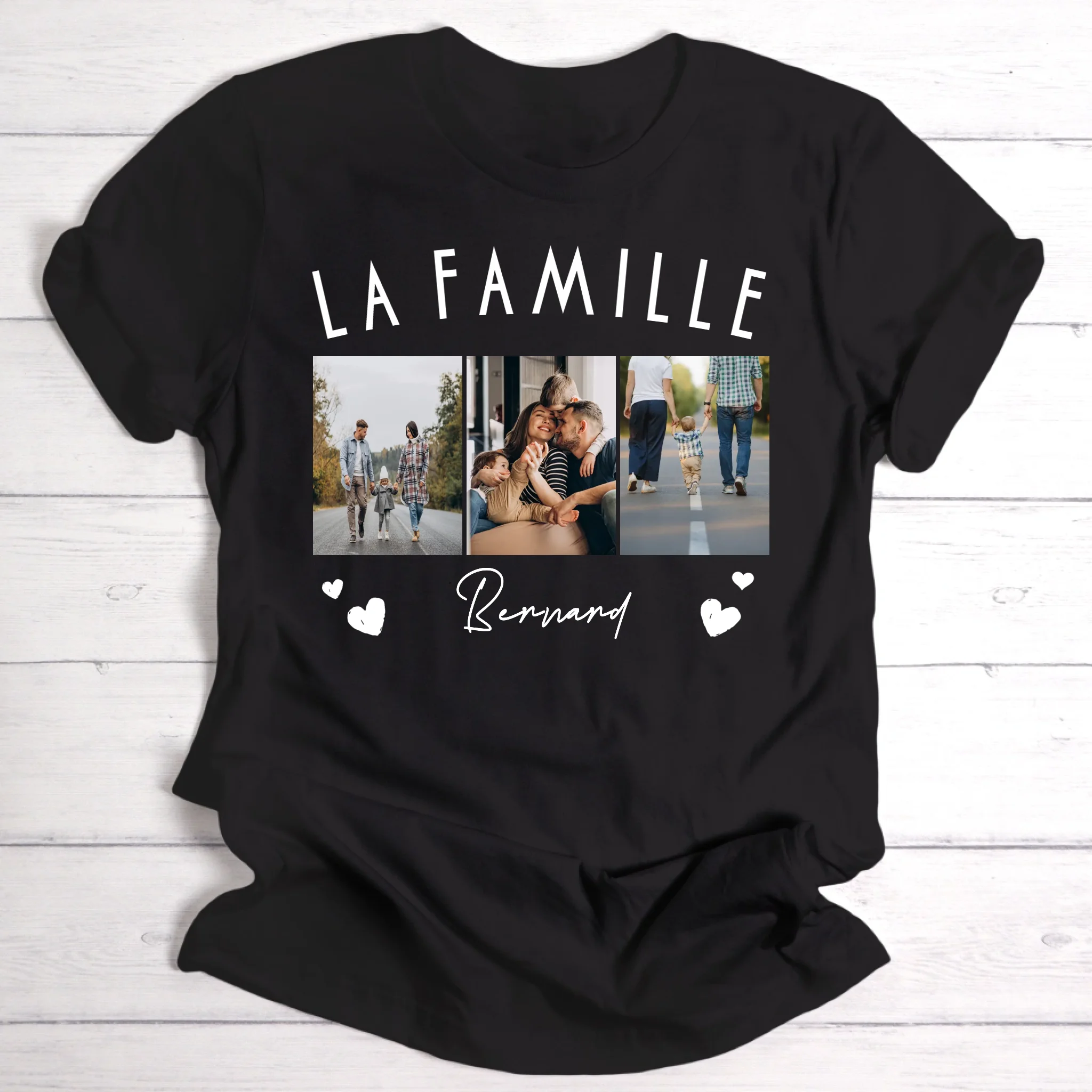 famille avec vos images - T-shirt personnalisé