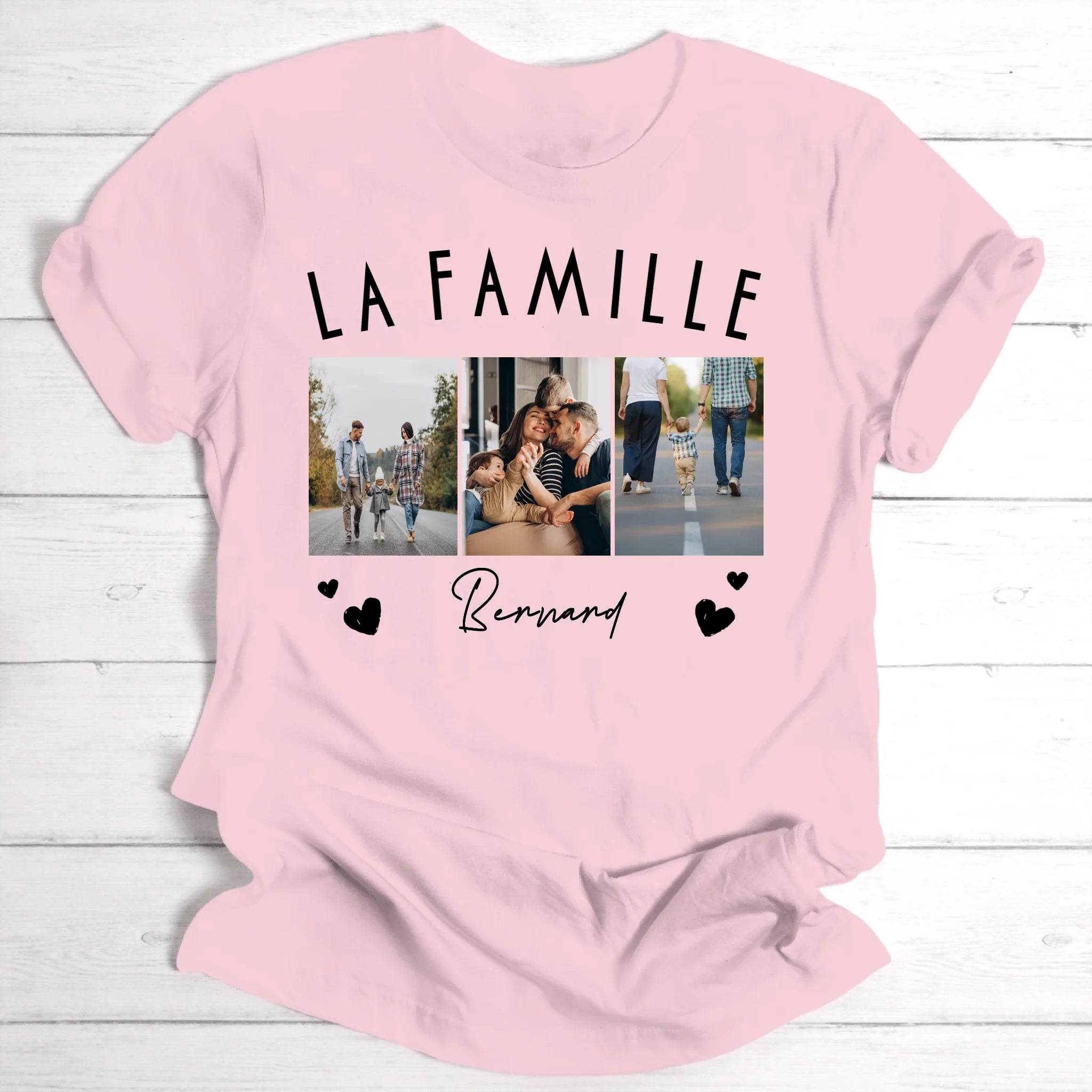 famille avec vos images - T-shirt personnalisé