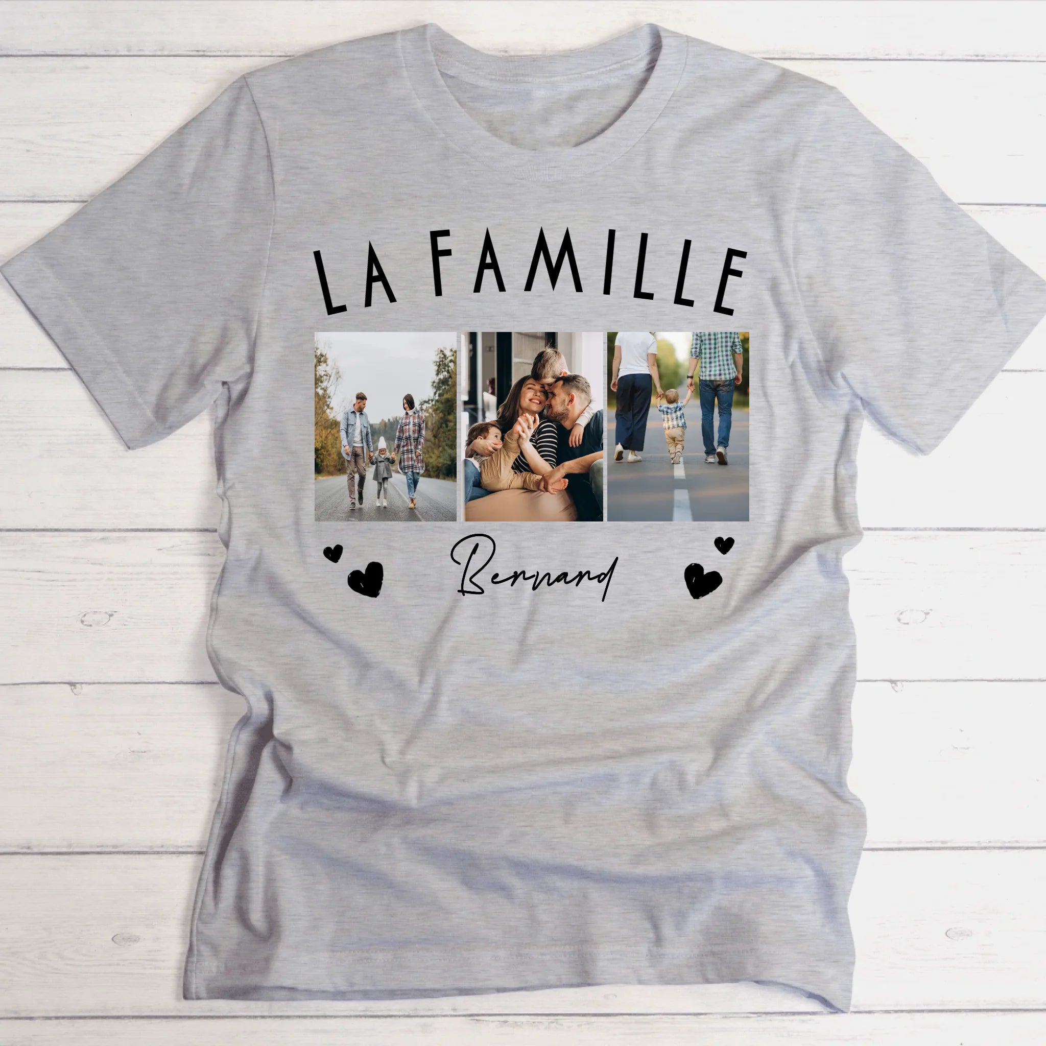 famille avec vos images - T-shirt personnalisé