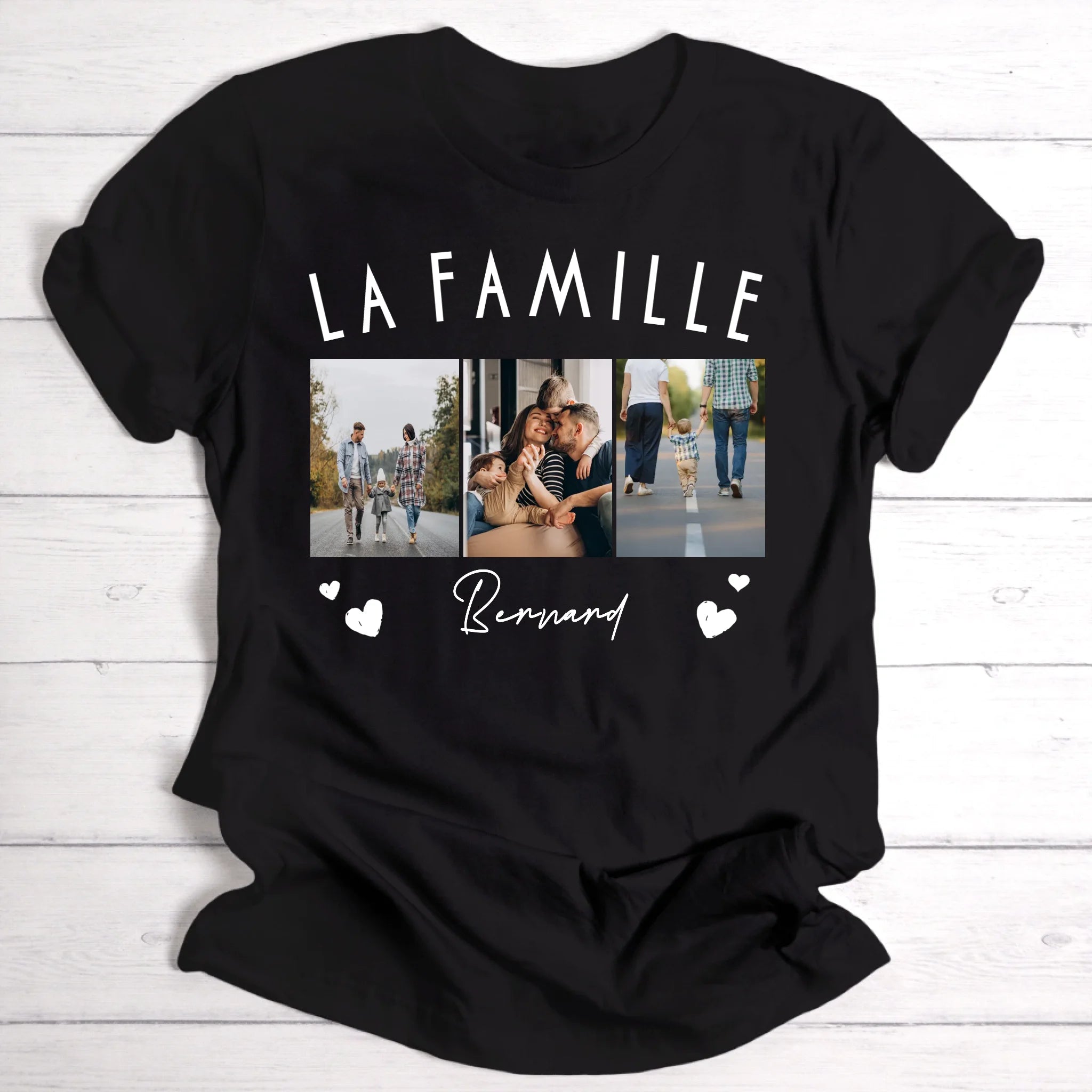 famille avec vos images - T-shirt personnalisé