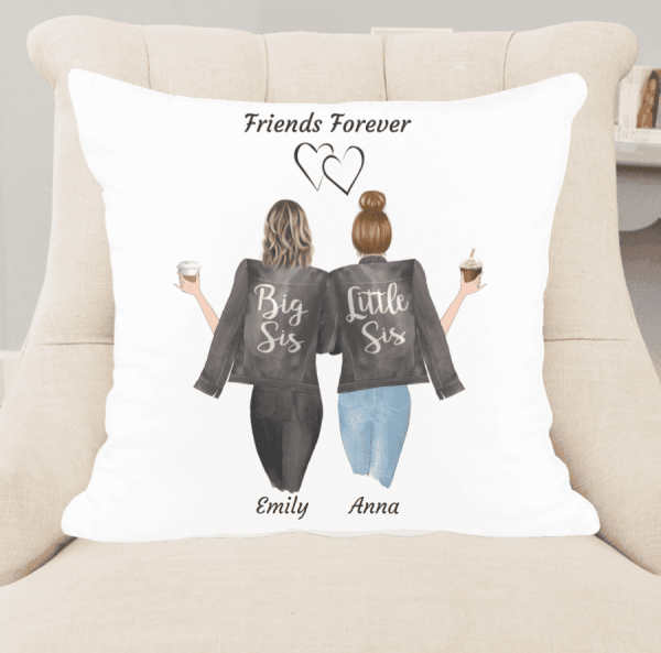 Meilleures amies (40x40cm) - Coussin personnalisé