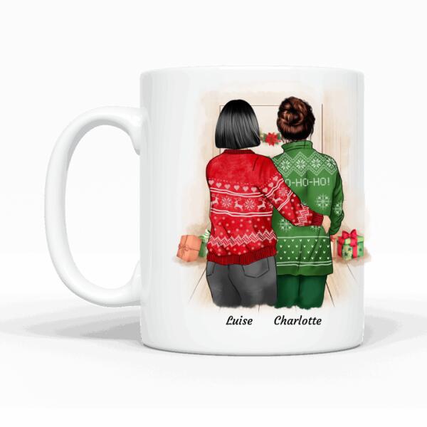 Maman et fille (édition de Noël) - Mug personnalisé