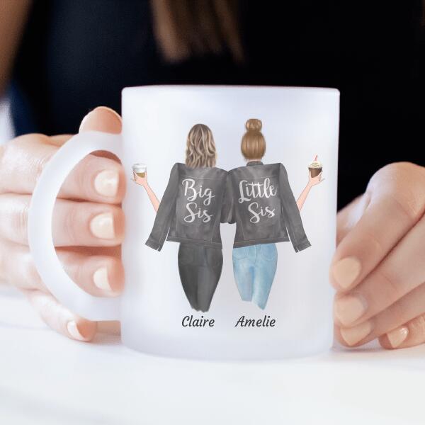 MEILLEURES AMIES - mug personnalisé en verre dépoli