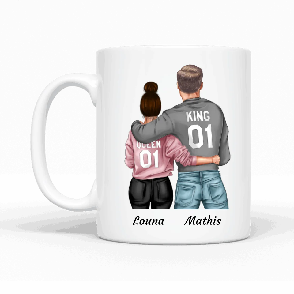 Queen et King - Mug personnalisé