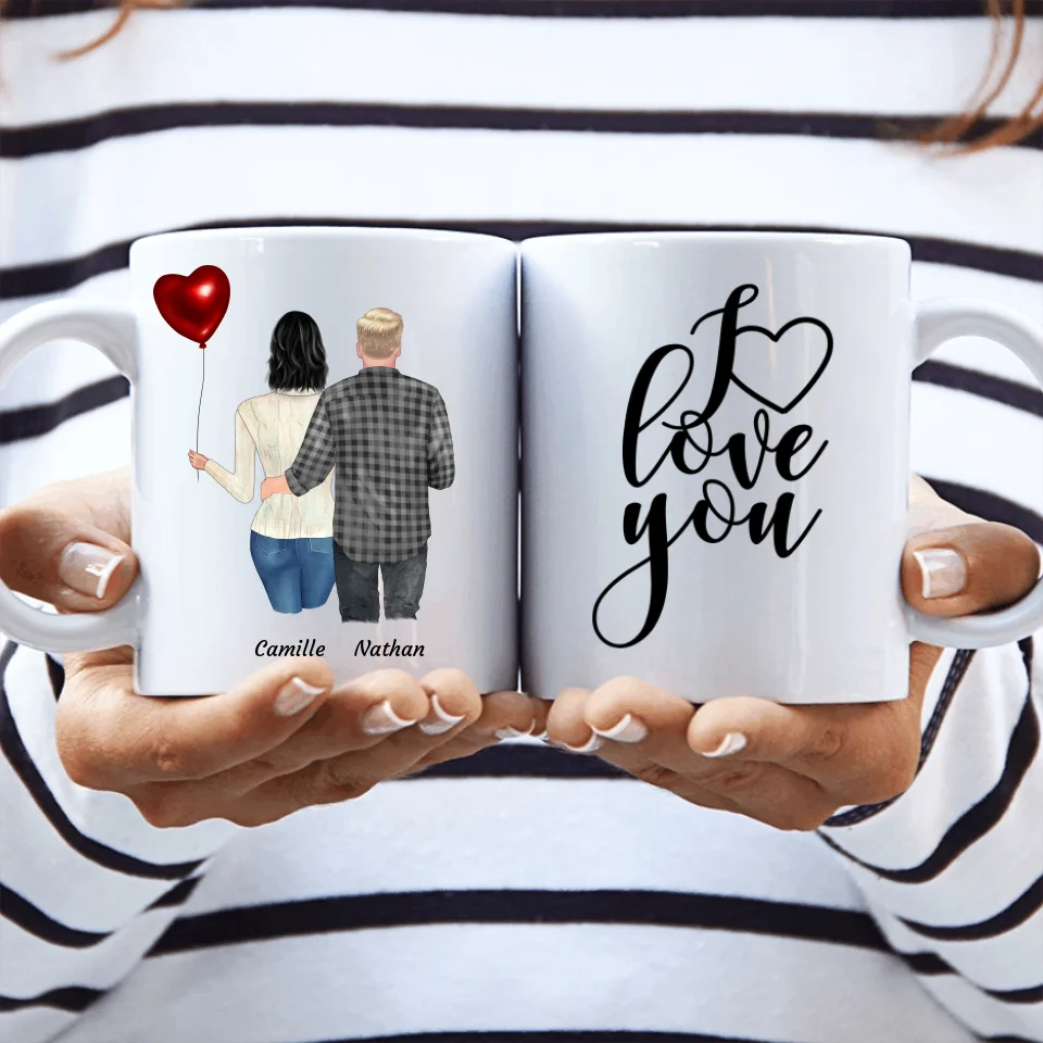 Design du couple - Mug personnalisé