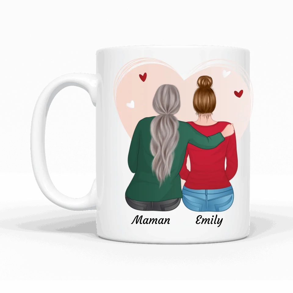 Maman et fille - Mug personnalisé